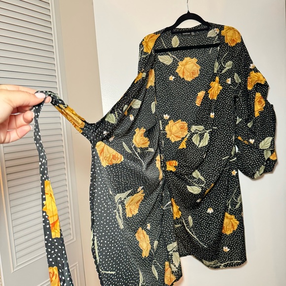 Floral Print Wrap Dress Boohoo - Picture 10 of 10